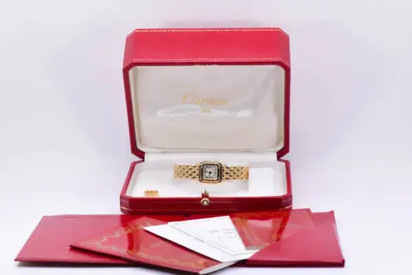 Cartier Panthere Mini Ladies Watch 18k Yellow Gold