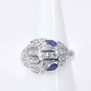 Bulgari Serpenti Seduttori Sapphires, Diamonds And 18k Gold Ring