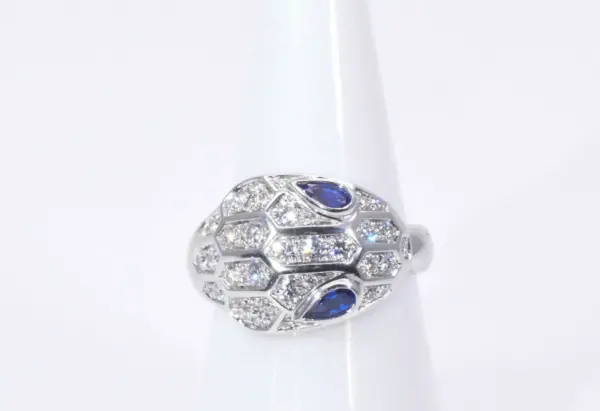 Bulgari Serpenti Seduttori Sapphires, Diamonds And 18k Gold Ring