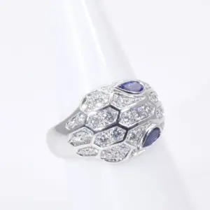 Bulgari Serpenti Seduttori Sapphires, Diamonds And 18k Gold Ring