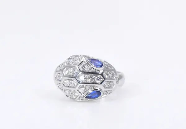 Bulgari Serpenti Seduttori Sapphires, Diamonds And 18k Gold Ring