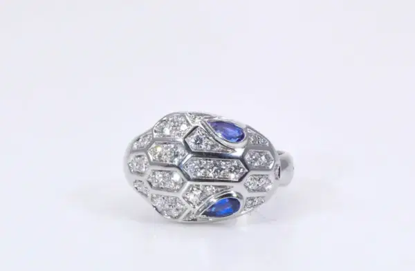 Bulgari Serpenti Seduttori Sapphires, Diamonds And 18k Gold Ring