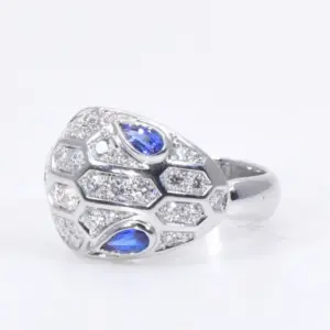 Bulgari Serpenti Seduttori Sapphires, Diamonds And 18k Gold Ring