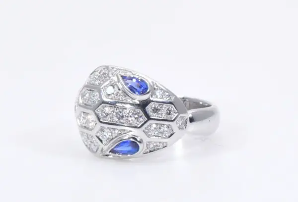 Bulgari Serpenti Seduttori Sapphires, Diamonds And 18k Gold Ring