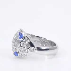 Bulgari Serpenti Seduttori Sapphires, Diamonds And 18k Gold Ring