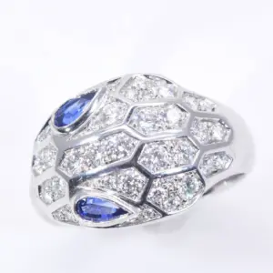 Bulgari Serpenti Seduttori Sapphires, Diamonds And 18k Gold Ring