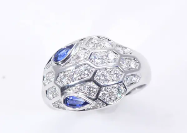 Bulgari Serpenti Seduttori Sapphires, Diamonds And 18k Gold Ring