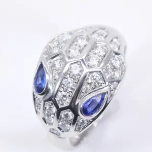 Bulgari Serpenti Seduttori Sapphires, Diamonds And 18k Gold Ring