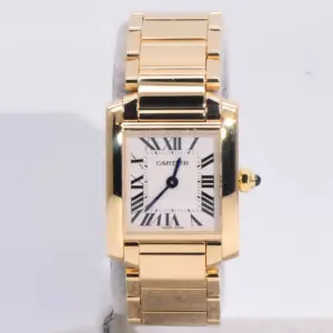 Cartier Tank Francaise Watch 20mm Yellow Gold