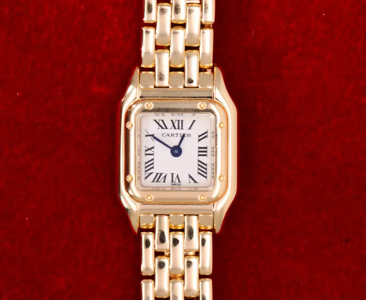 Cartier Panthere Mini Ladies Watch 18k Yellow Gold