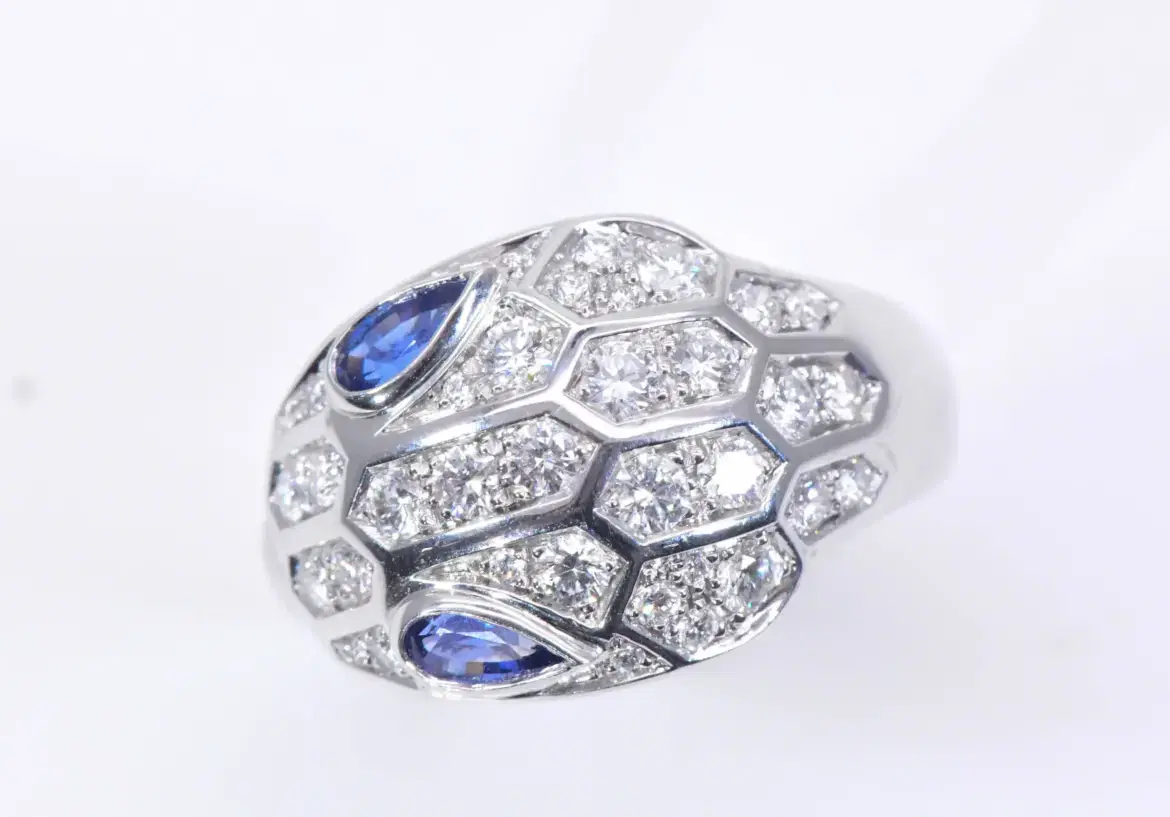 Bulgari Serpenti Seduttori Sapphires, Diamonds And 18k Gold Ring