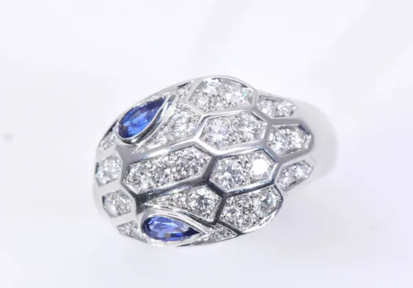 Bulgari Serpenti Seduttori Sapphires, Diamonds And 18k Gold Ring