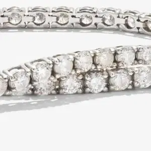 Diamond Tennis Bracelet 3ct 18k White Gold UK Hallmark