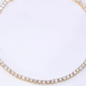 Natural Diamond Line Tennis Necklace 13 carats 18k Yellow Gold New