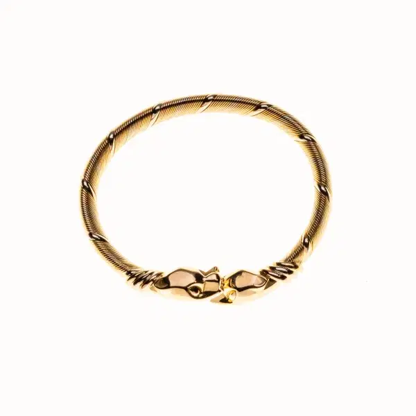 Cartier ‘Cougar’ Tubogas 18k Yellow Gold Bracelet