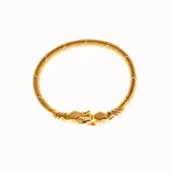 Cartier ‘Cougar’ Tubogas 18k Yellow Gold Bracelet