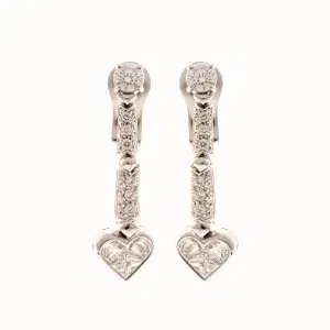 Bvlgari Earrings 3.8 cts Diamonds 18k White Gold