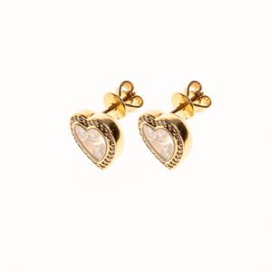 Chopard ‘Happy Diamonds’ 18k Yellow Gold Heart Earrings