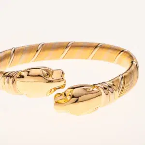 Cartier ‘Cougar’ Tubogas 18k Yellow Gold Bracelet