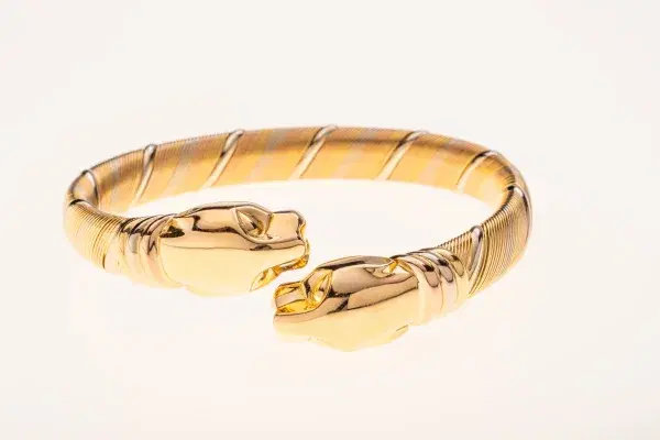 Cartier ‘Cougar’ Tubogas 18k Yellow Gold Bracelet