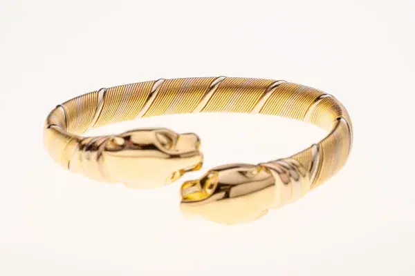 Cartier ‘Cougar’ Tubogas 18k Yellow Gold Bracelet