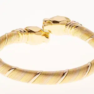 Cartier ‘Cougar’ Tubogas 18k Yellow Gold Bracelet