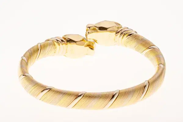 Cartier ‘Cougar’ Tubogas 18k Yellow Gold Bracelet