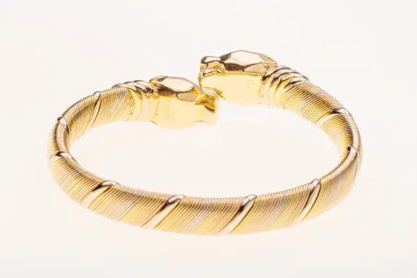 Cartier ‘Cougar’ Tubogas 18k Yellow Gold Bracelet