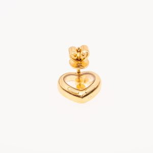 Chopard ‘Happy Diamonds’ 18k Yellow Gold Heart Earrings