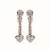 Bvlgari Earrings 3.8 cts Diamonds 18k White Gold