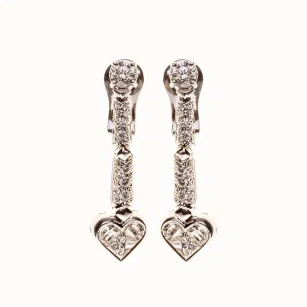 Bvlgari Earrings 3.8 cts Diamonds 18k White Gold