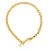 Cartier Panthere 18k Yellow Gold, Enamels and Sapphire Necklace