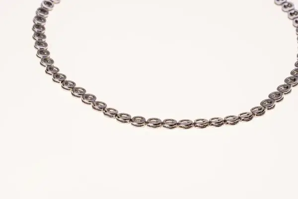 Boucheron Riviere 8 ct Diamonds and 18k White Gold Necklace