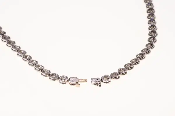 Boucheron Riviere 8 ct Diamonds and 18k White Gold Necklace