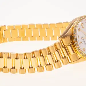 Rolex Oyster Day-Date 36mm 18k Gold Diamond President Bracelet Watch