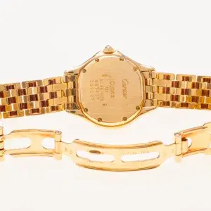 Cartier Panthere Cougar Ladies Watch 26mm Yellow Gold Factory Diamonds