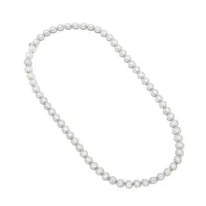 Boucheron Riviere 8 ct Diamonds and 18k White Gold Necklace