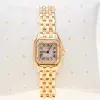 Cartier Panthere Watch 22mm Factory Diamond Pave 18k Yellow Gold