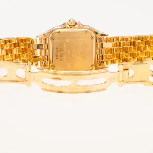 Cartier Panthere Watch 22mm Factory Diamond Pave 18k Yellow Gold