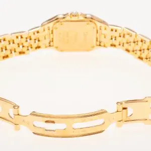 Cartier Panthere Watch 22mm Factory Diamond Pave 18k Yellow Gold