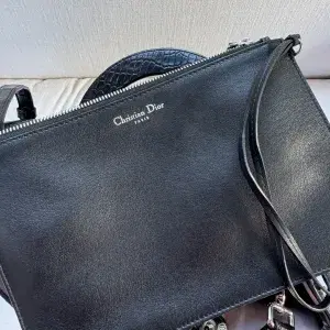 Dior Diorissimo Black Crocodile Bag with Authenticity Card