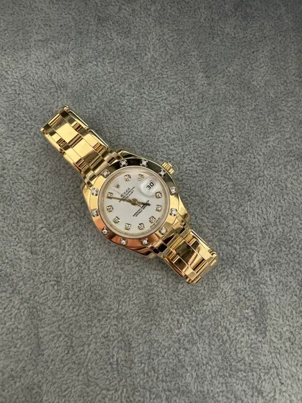 Rolex Pearlmaster 29mm 18k Yellow Gold and Factory Diamonds