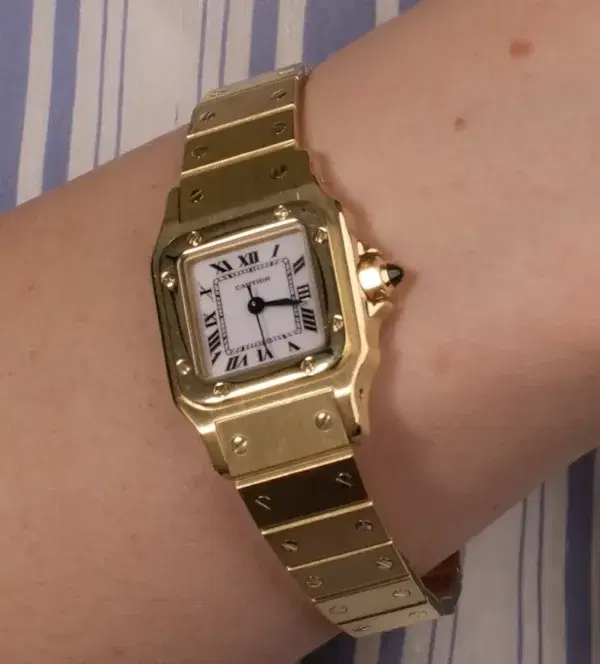 Cartier Santos Galbée Watch 23.5mm Yellow Gold