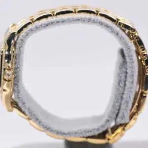 Cartier Panthere Watch 22mm Factory Diamond Pave 18k Yellow Gold