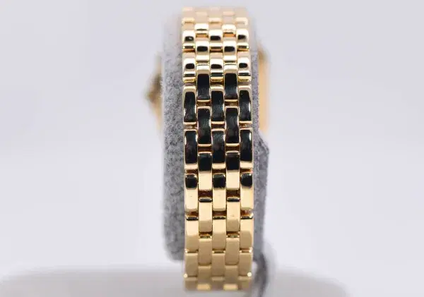 Cartier Panthere Watch 22mm Factory Diamond Pave 18k Yellow Gold