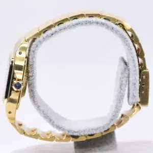 Cartier Santos Galbée Watch 23.5mm 18k Gold Factory Diamond