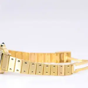 Cartier Santos Galbée Watch 23.5mm 18k Gold Factory Diamond