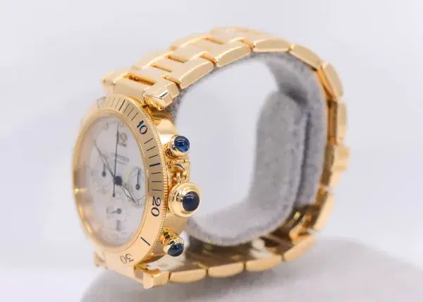 Cartier Pasha 38mm Chronograph Automatic 18k Gold Watch