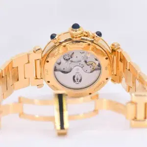 Cartier Pasha 38mm Chronograph Automatic 18k Gold Watch