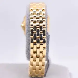 Cartier Panthere Watch 22mm Factory Diamond Pave 18k Yellow Gold